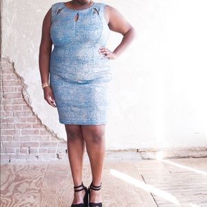 Plus Size Turquoise Dress